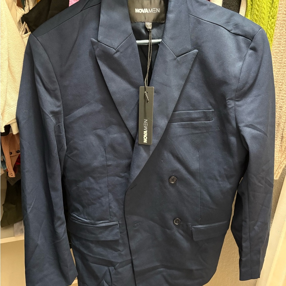 Fashion Nova Men's Navy Blazer